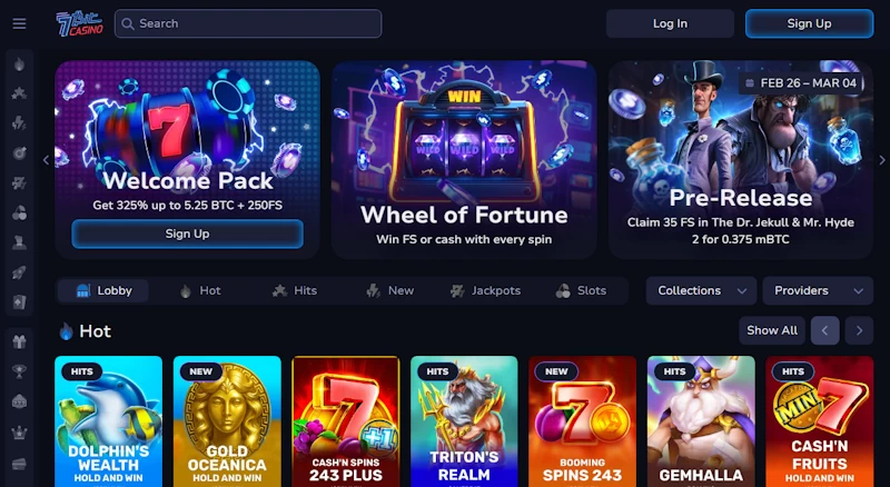 7Bit Casino Homepage
