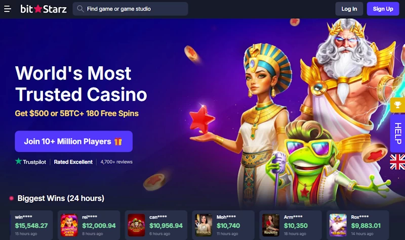 BitStarz Casino Homepage