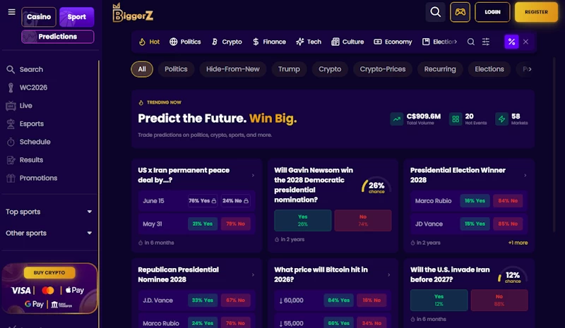Biggerz Prediction Markets