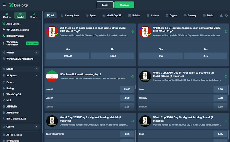 Duelbits Prediction Markets