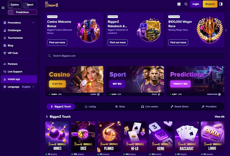 Biggerz Homepage